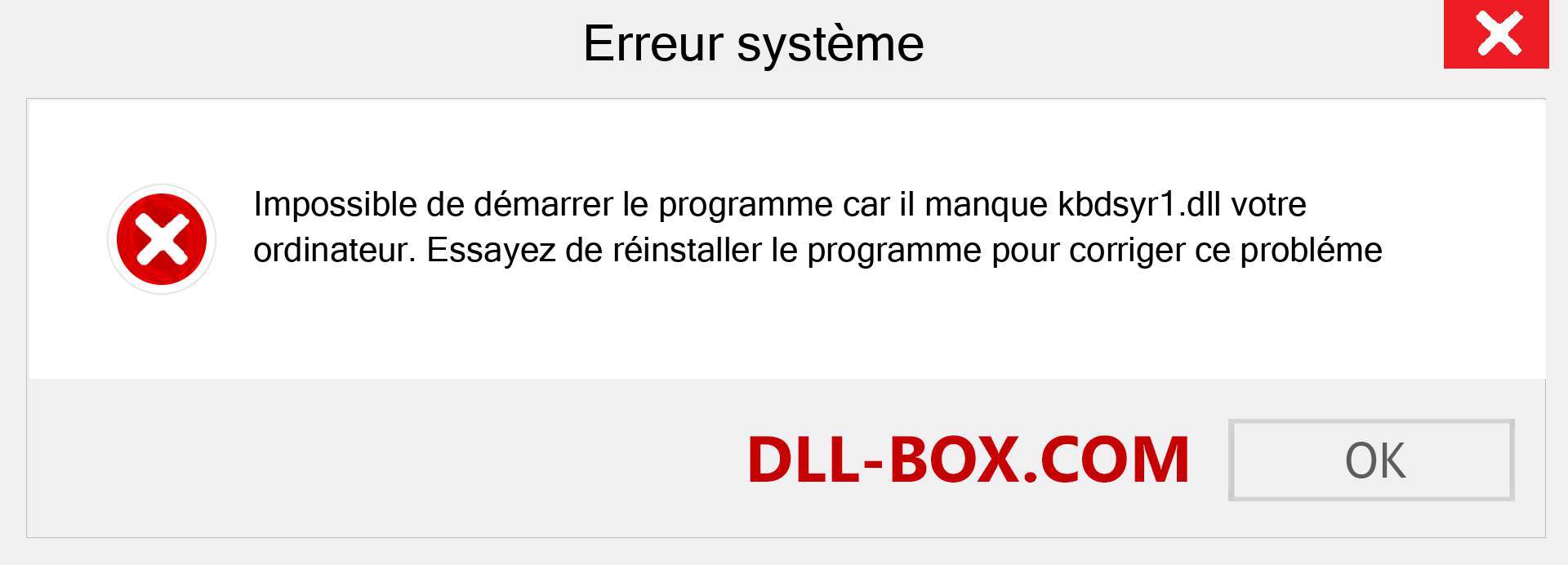 Le fichier kbdsyr1.dll est manquant ?. Télécharger pour Windows 7, 8, 10 - Correction de l'erreur manquante kbdsyr1 dll sur Windows, photos, images